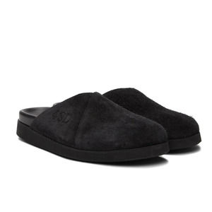 4SDESIGNS Black Suede Sabot Loafers size EU 42 / US 9